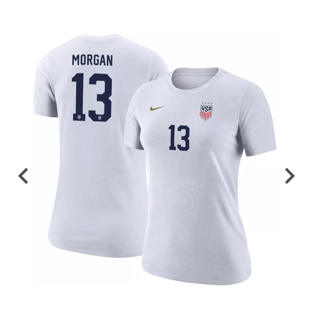 Womens Nike USWNT 2023 Alex Morgan #13 Home T-Shirt